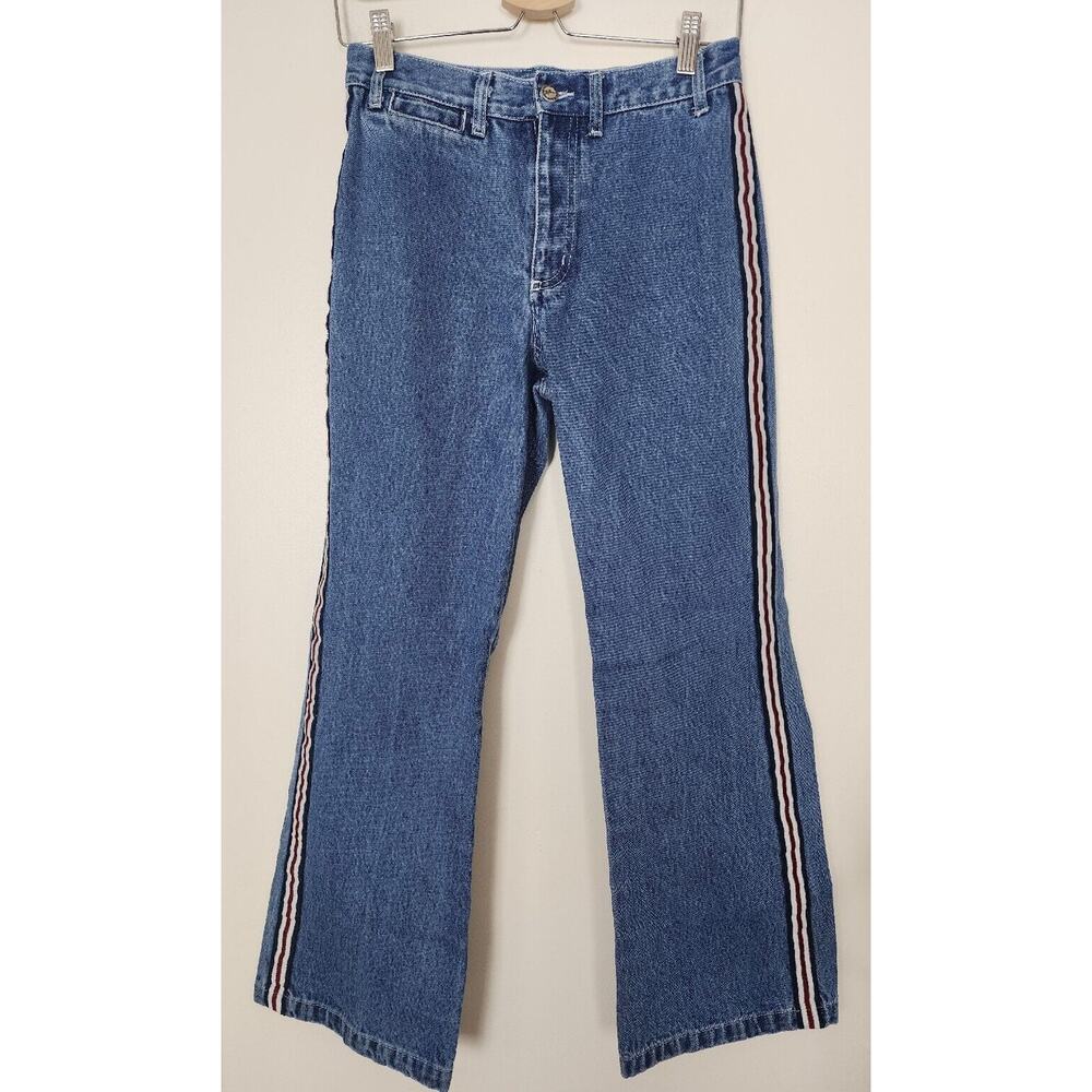 Vintage Deja Bleu Jeans Juniors Size 9/10 Size Stripe Flare Skater Grunge